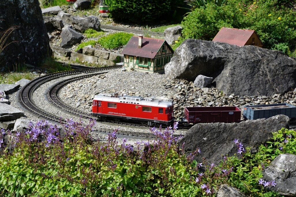 miniature, railroad, nature