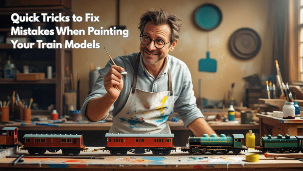 model train painting tips